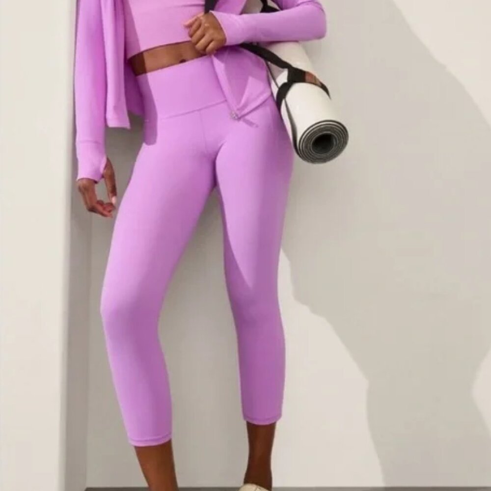 Salutation Stash 7/8 Leggings - Orchid - XL